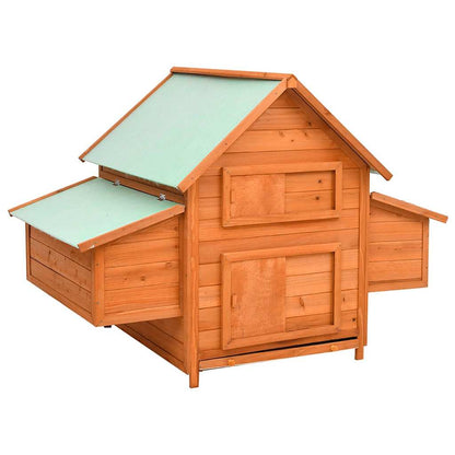 171459 vidaXL Chicken Coop 150x96x110 cm Solid Firwood