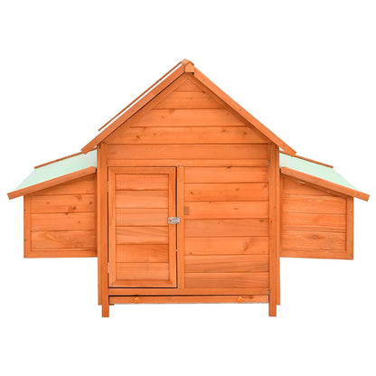 171459 vidaXL Chicken Coop 150x96x110 cm Solid Firwood