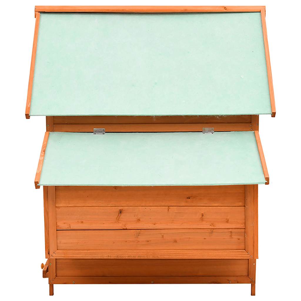 171459 vidaXL Chicken Coop 150x96x110 cm Solid Firwood