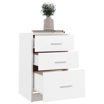 vidaXL Bed Cabinet White 40x40x63 cm Engineered Wood