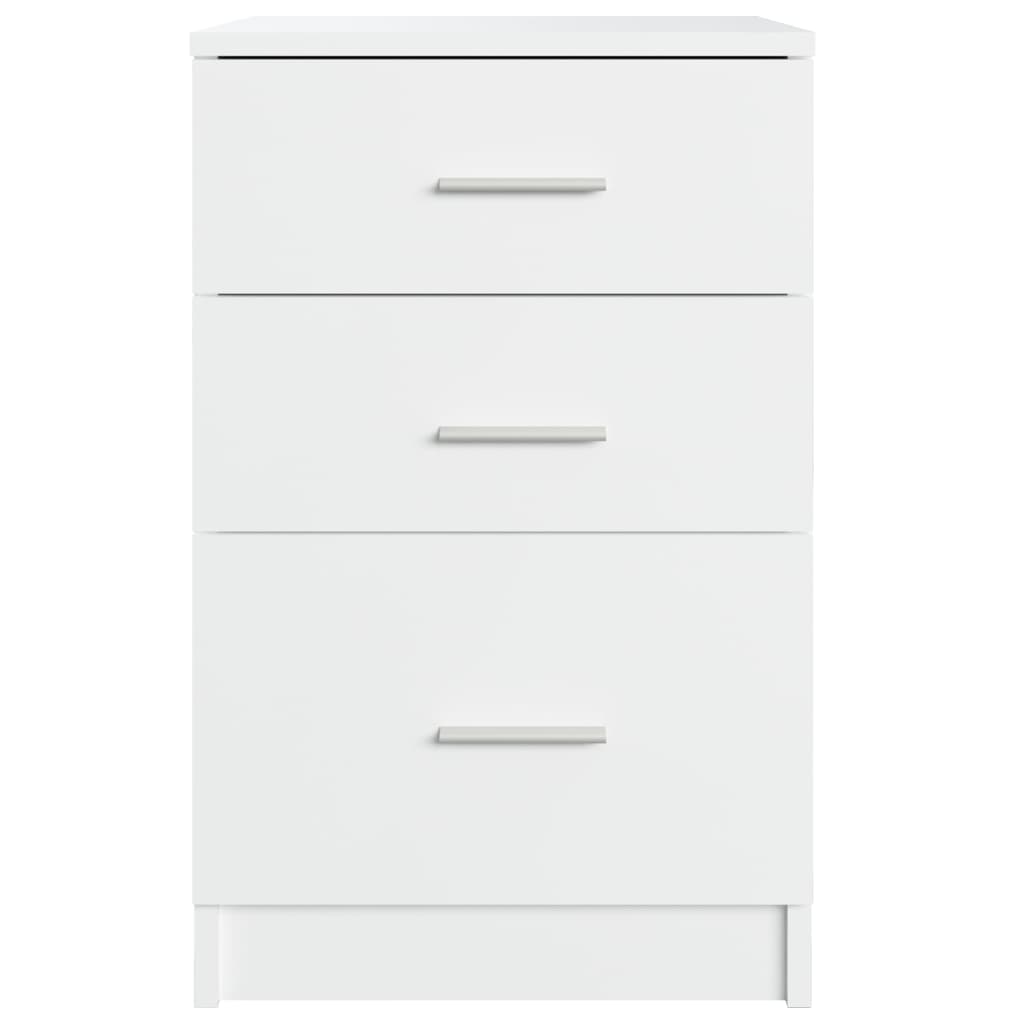 vidaXL Bed Cabinet White 40x40x63 cm Engineered Wood