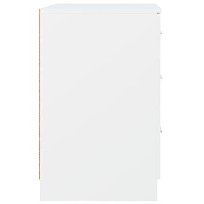 vidaXL Bed Cabinet White 40x40x63 cm Engineered Wood