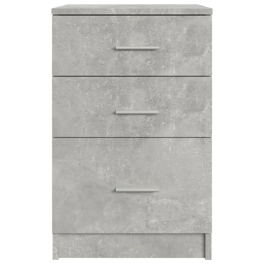 vidaXL Bed Cabinet Concrete Grey 40x40x63 cm Engineered Wood