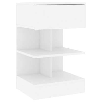 808649 vidaXL Bedside Cabinets 2 pcs White 40x35x65 cm Engineered Wood