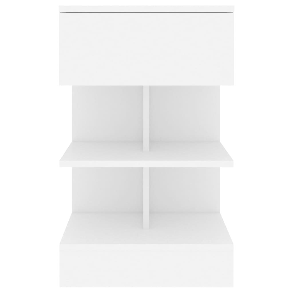vidaXL Bedside Cabinets 2 pcs White 40x35x65 cm Engineered Wood