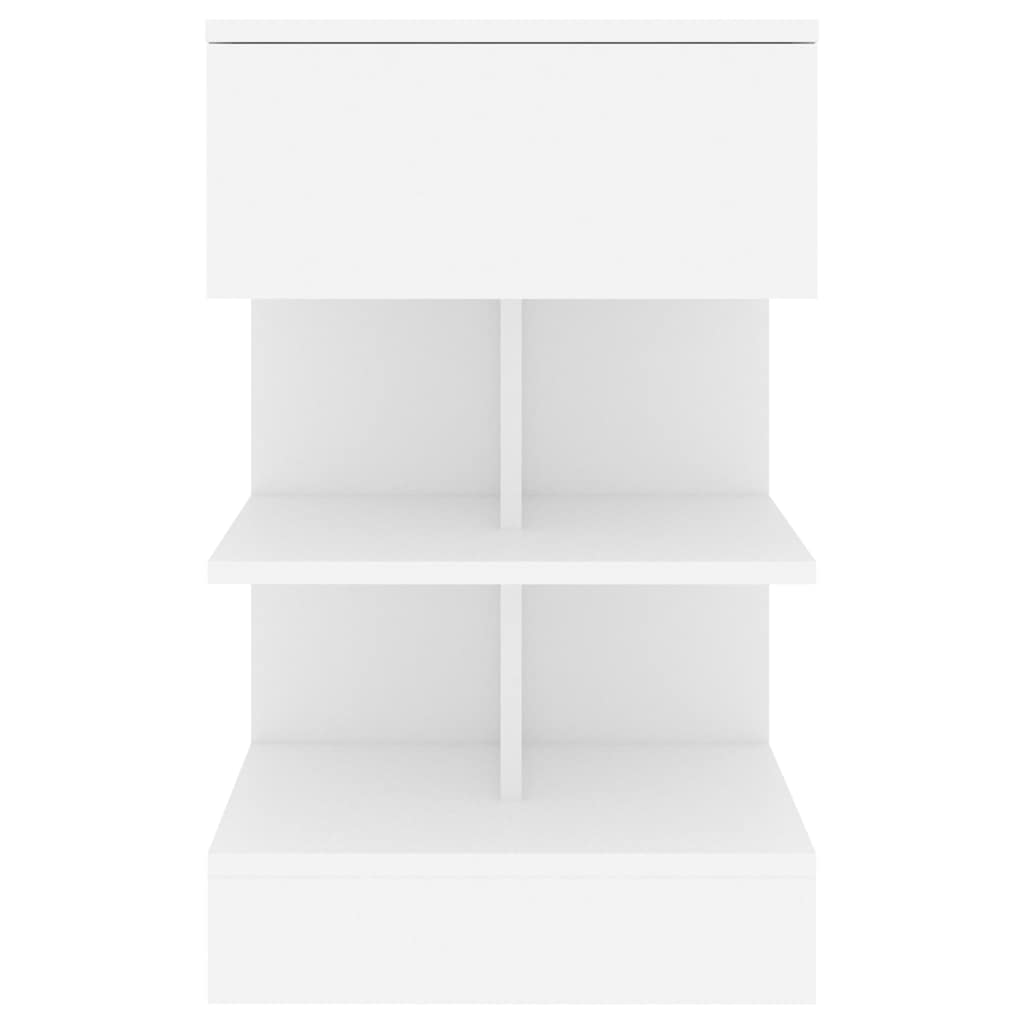 808649 vidaXL Bedside Cabinets 2 pcs White 40x35x65 cm Engineered Wood
