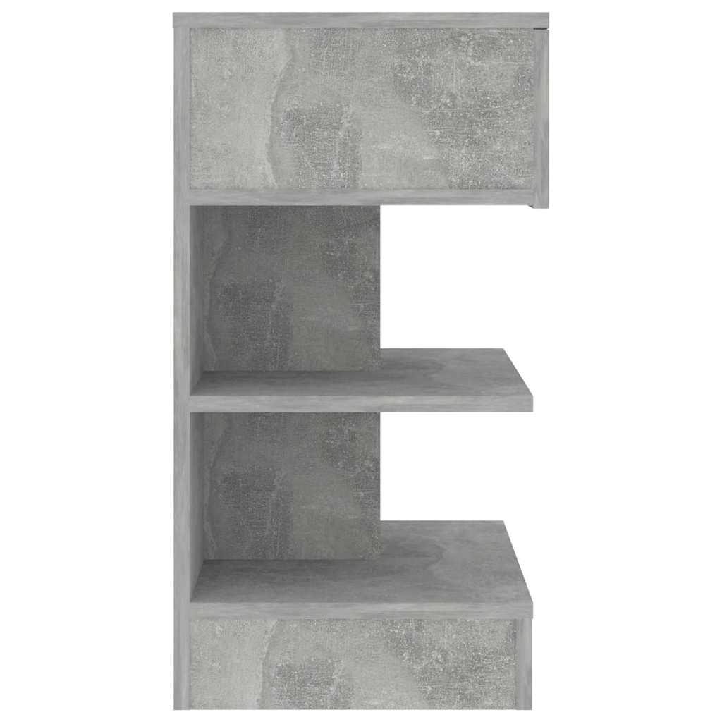 808657 vidaXL Bedside Cabinets 2 pcs Concrete Grey 40x35x65 cm