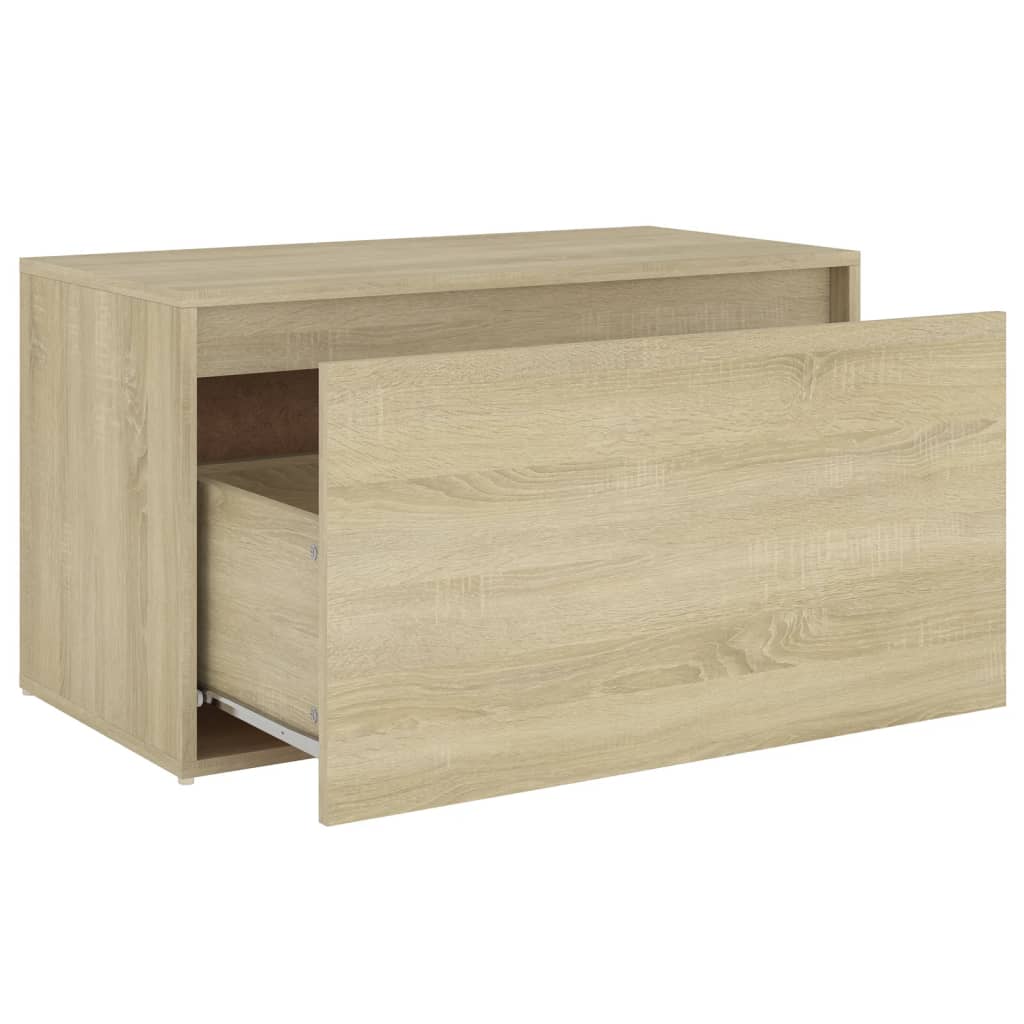 vidaXL Bench | Sonoma oak | Engineered wood | 80x40x45 cm | Entryway Bench