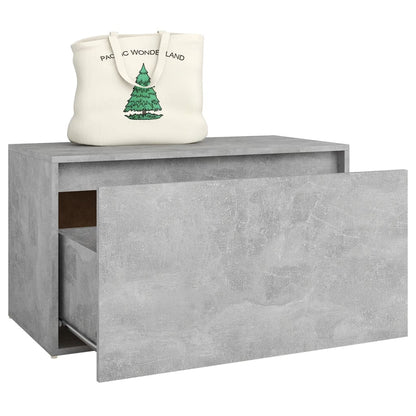 vidaXL Bench | Concrete Grey | Engineered Wood | Compact | Entryway Bench