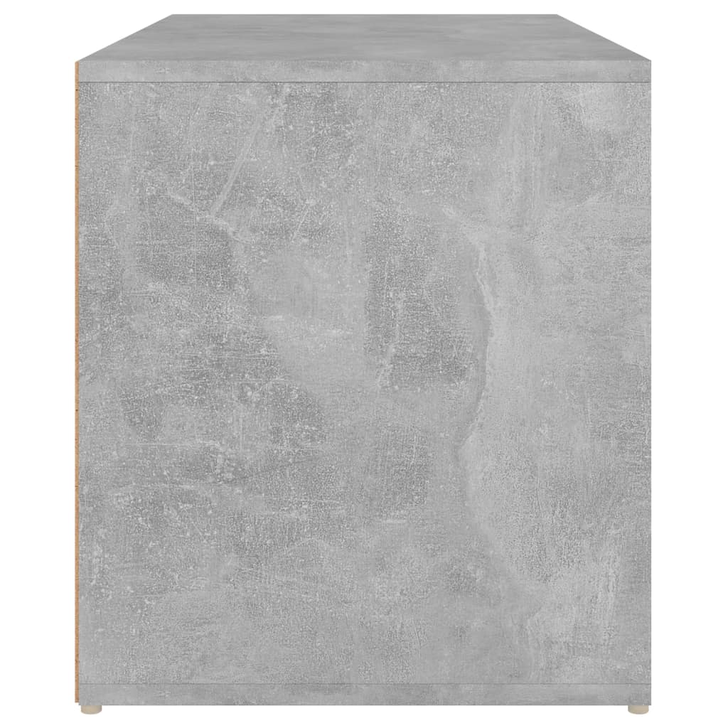 vidaXL Bench | Concrete Grey | Engineered Wood | Compact | Entryway Bench