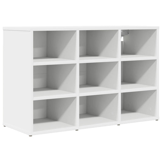 vidaXL Shoe Cabinet 77.5 x 30 x 51 cm Engineered Wood White