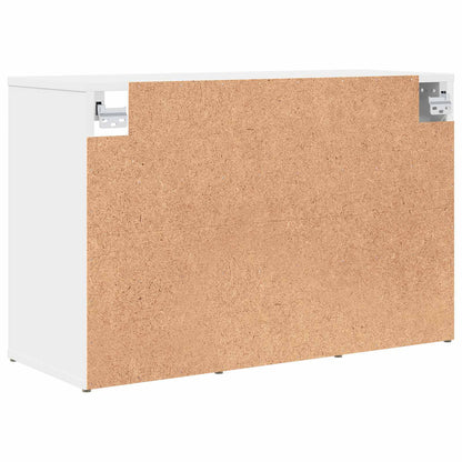 vidaXL Shoe Cabinet 77.5 x 30 x 51 cm Engineered Wood White