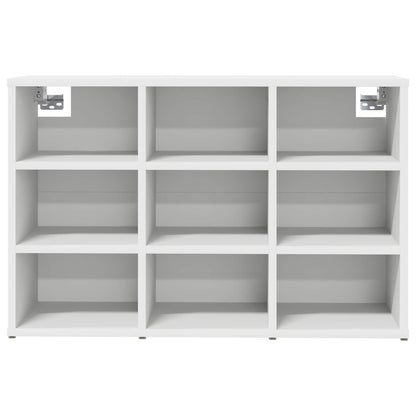 vidaXL Shoe Cabinet 77.5 x 30 x 51 cm Engineered Wood White