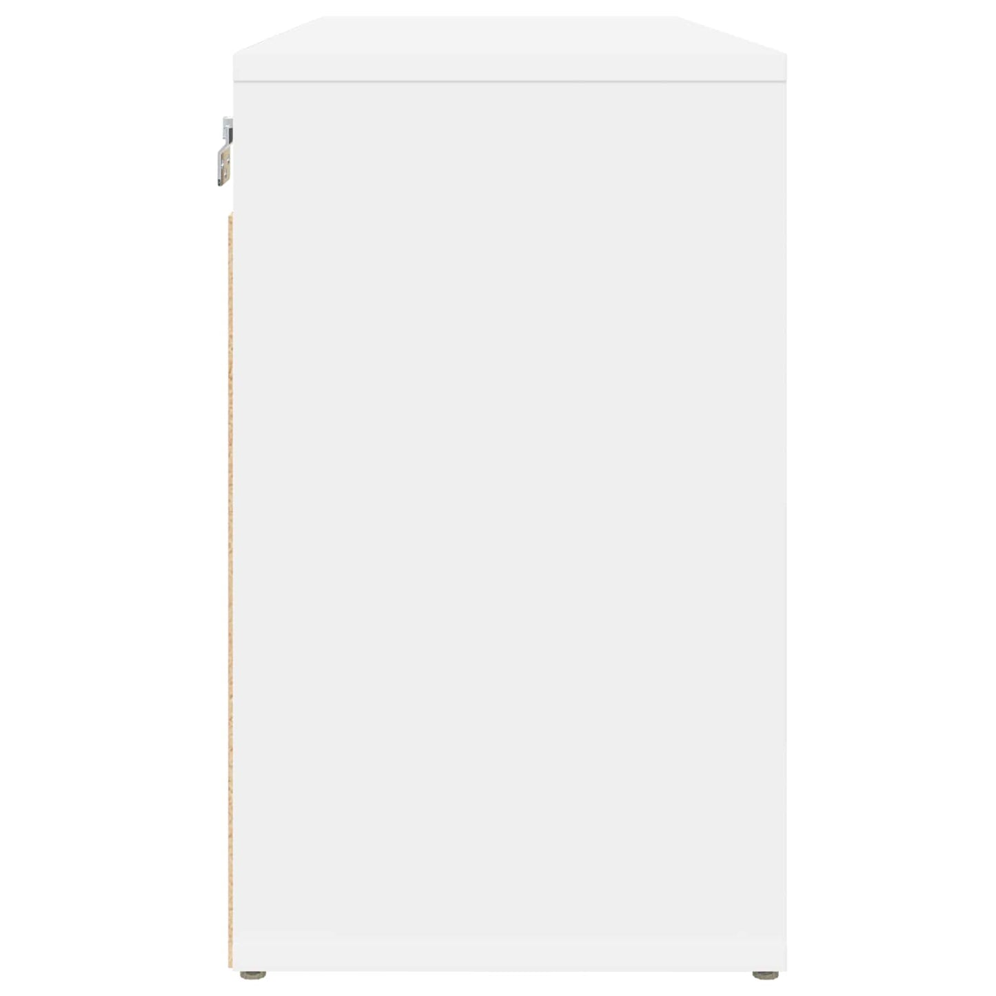 vidaXL Shoe Cabinet 77.5 x 30 x 51 cm Engineered Wood White