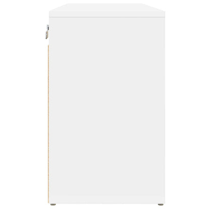 vidaXL Shoe Cabinet 77.5 x 30 x 51 cm Engineered Wood White