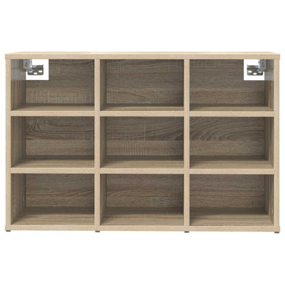 vidaXL Shoe Cabinet 77.5 x 30 x 51 cm Engineered Wood Sonoma Oak