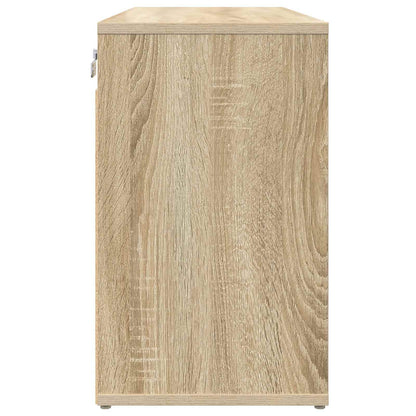 vidaXL Shoe Cabinet 77.5 x 30 x 51 cm Engineered Wood Sonoma Oak
