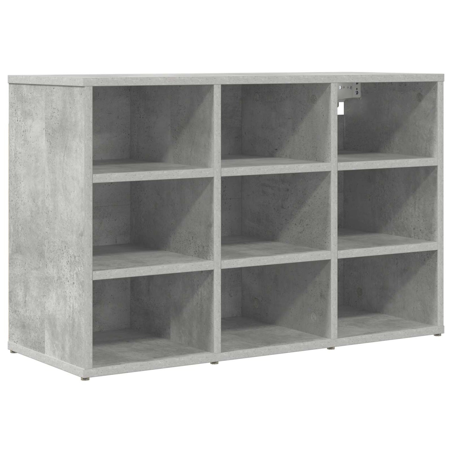 vidaXL Shoe Cabinet 77.5 x 30 x 51 cm Engineered Wood Concrete grey