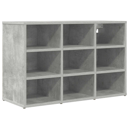 vidaXL Shoe Cabinet 77.5 x 30 x 51 cm Engineered Wood Concrete grey