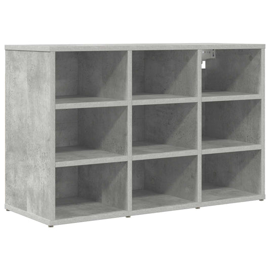 vidaXL Shoe Cabinet 77.5 x 30 x 51 cm Engineered Wood Concrete grey
