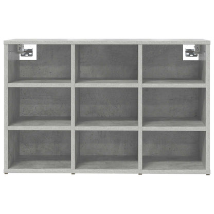 vidaXL Shoe Cabinet 77.5 x 30 x 51 cm Engineered Wood Concrete grey