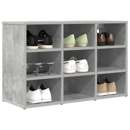 vidaXL Shoe Cabinet 77.5 x 30 x 51 cm Engineered Wood Concrete grey