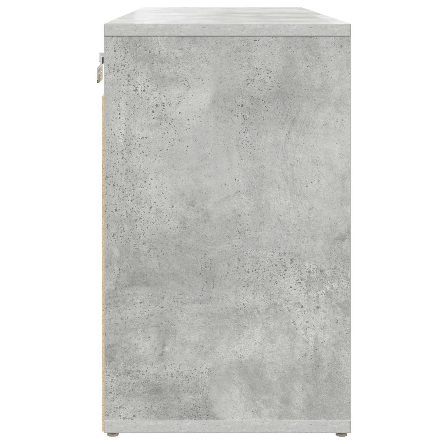 vidaXL Shoe Cabinet 77.5 x 30 x 51 cm Engineered Wood Concrete grey