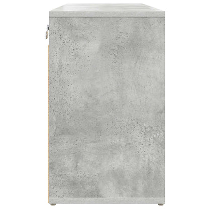 vidaXL Shoe Cabinet 77.5 x 30 x 51 cm Engineered Wood Concrete grey
