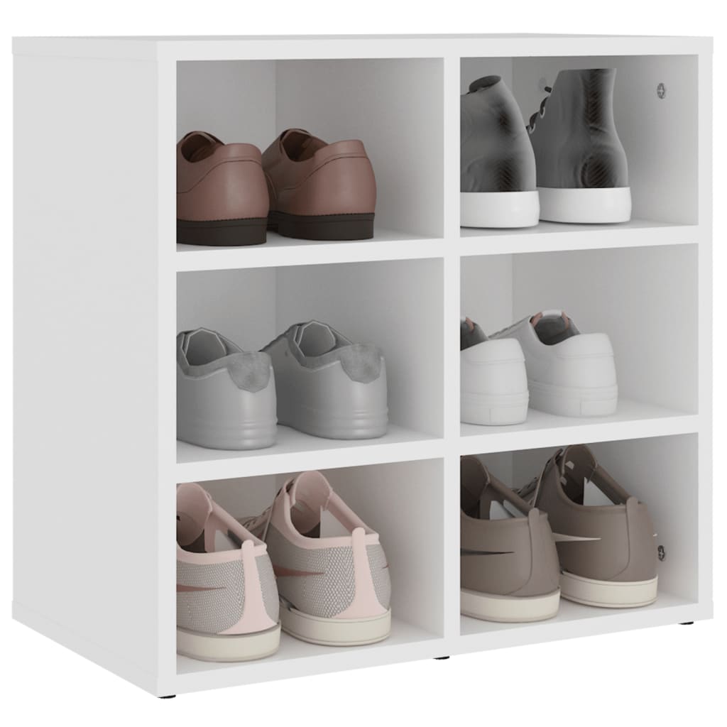 vidaXL Shoe Cabinet White 52,5x30x50 cm