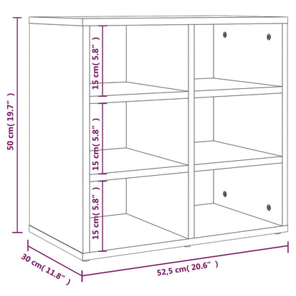 vidaXL Shoe Cabinet White 52,5x30x50 cm