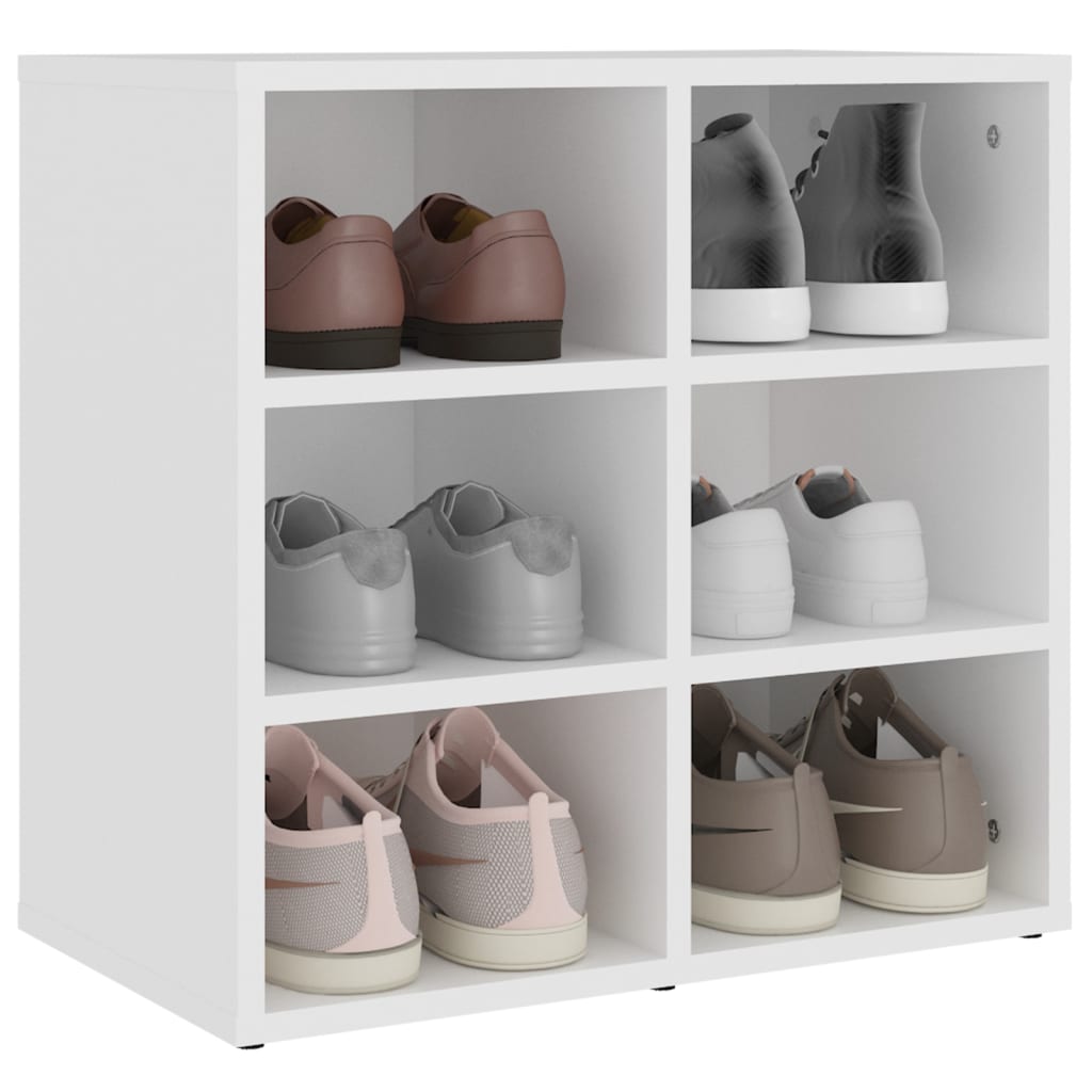 vidaXL Shoe Cabinets 2 pcs White 52,5x30x50 cm