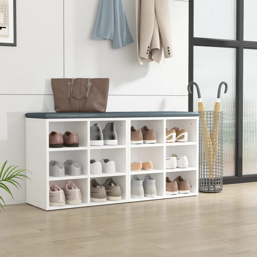 vidaXL Shoe Cabinets 2 pcs White 52,5x30x50 cm