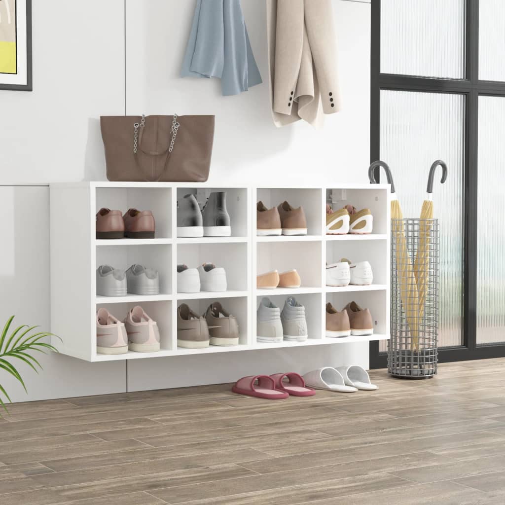 vidaXL Shoe Cabinets 2 pcs White 52,5x30x50 cm
