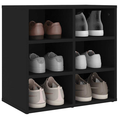 vidaXL Shoe Cabinets 2 pcs Black 52,5x30x50 cm