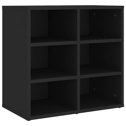 vidaXL Shoe Cabinets 2 pcs Black 52,5x30x50 cm