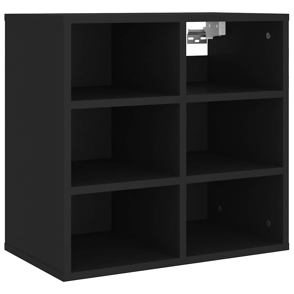 vidaXL Shoe Cabinets 2 pcs Black 52,5x30x50 cm