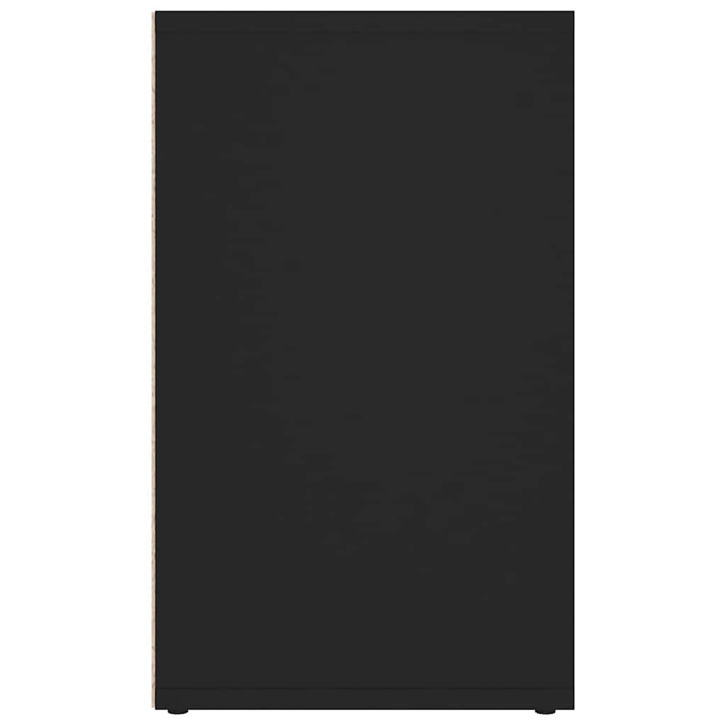 vidaXL Shoe Cabinets 2 pcs Black 52,5x30x50 cm