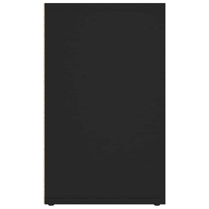 vidaXL Shoe Cabinets 2 pcs Black 52,5x30x50 cm