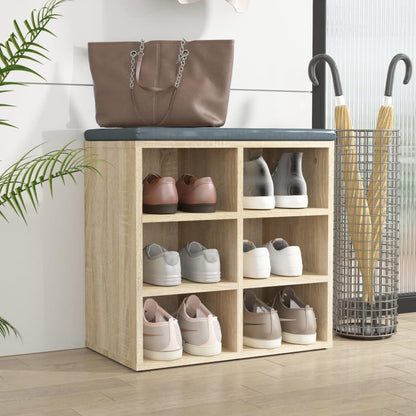 vidaXL Shoe Cabinet Sonoma Oak 52,5x30x50 cm