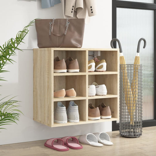vidaXL Shoe Cabinet Sonoma Oak 52,5x30x50 cm