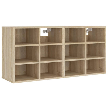 vidaXL Shoe Cabinets 2 pcs Sonoma Oak 52,5x30x50 cm