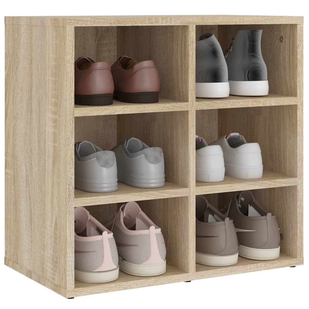 vidaXL Shoe Cabinets 2 pcs Sonoma Oak 52,5x30x50 cm