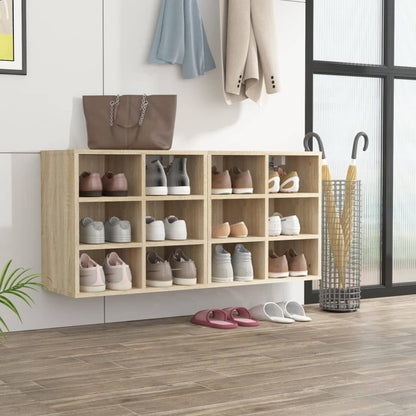 vidaXL Shoe Cabinets 2 pcs Sonoma Oak 52,5x30x50 cm