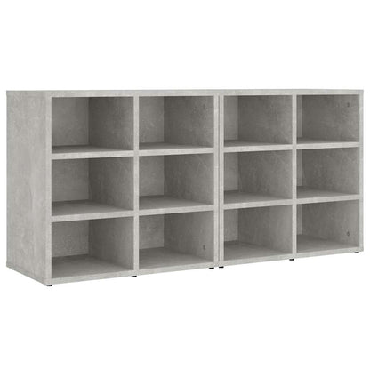 vidaXL Shoe Cabinets 2 pcs Concrete Grey 52,5x30x50 cm
