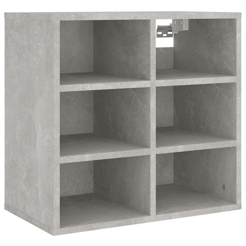 vidaXL Shoe Cabinets 2 pcs Concrete Grey 52,5x30x50 cm