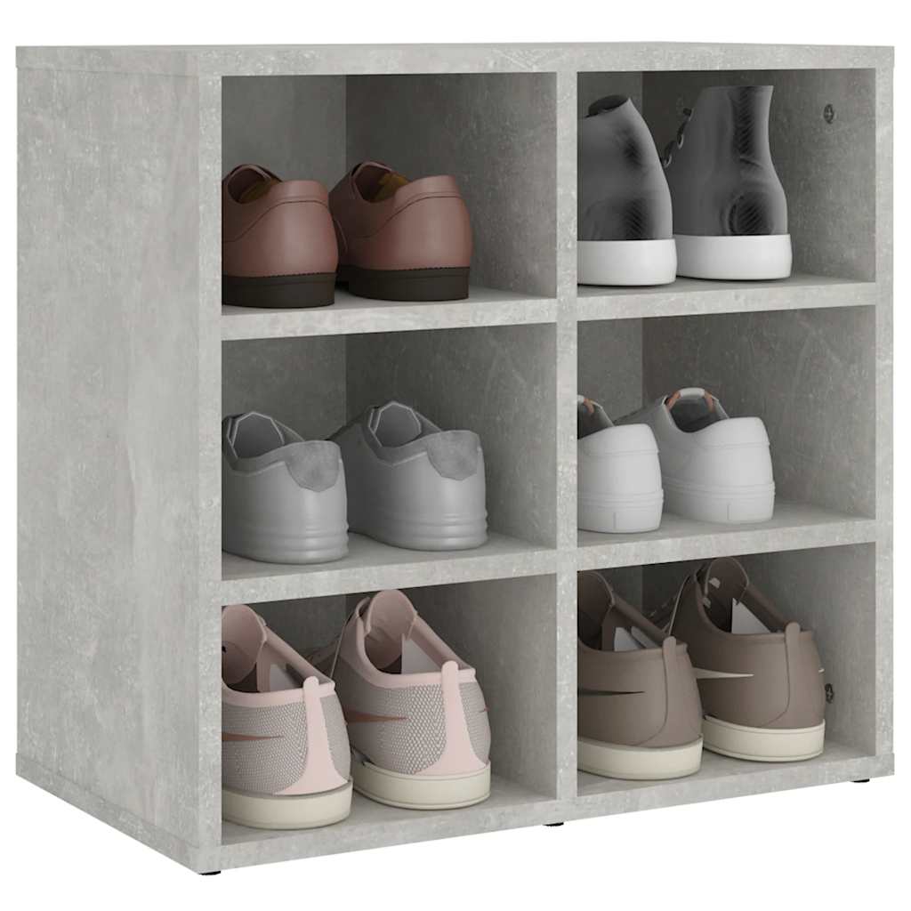 vidaXL Shoe Cabinets 2 pcs Concrete Grey 52,5x30x50 cm