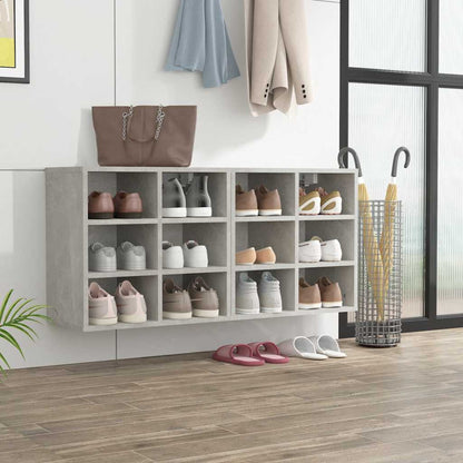 vidaXL Shoe Cabinets 2 pcs Concrete Grey 52,5x30x50 cm