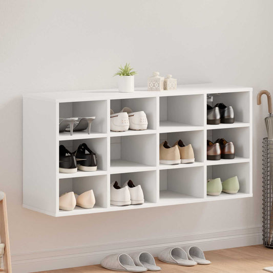 vidaXL Shoe Cabinet 103 x 30 x 51 cm Engineered Wood White