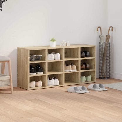 vidaXL Shoe Cabinet 103 x 30 x 51 cm Engineered Wood Sonoma Oak