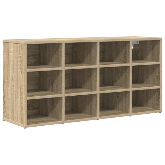 vidaXL Shoe Cabinet 103 x 30 x 51 cm Engineered Wood Sonoma Oak